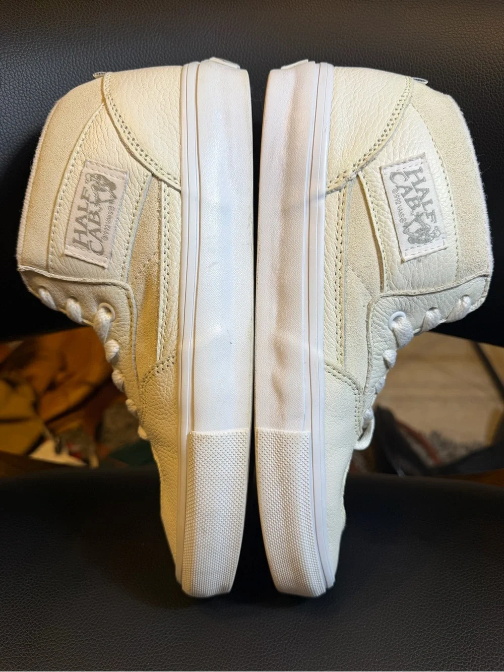 Vans Skate Half Cab 'Daz - White' mid-top skateboarding sneakers